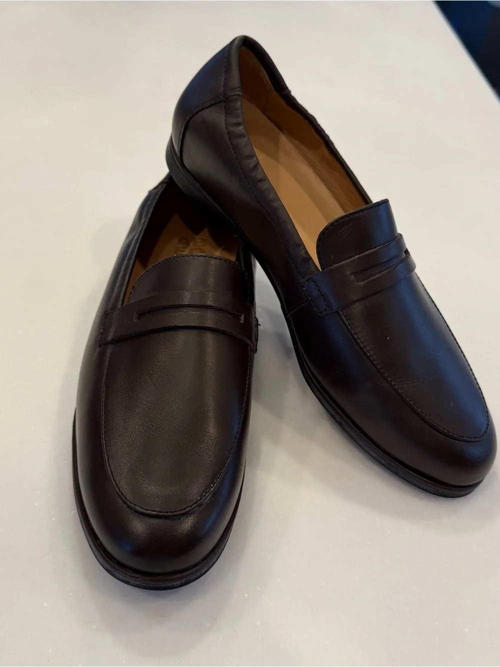 ABEO Women Naomi Loafers Shoes Brown Leather Flats Sz 7.5 NEW